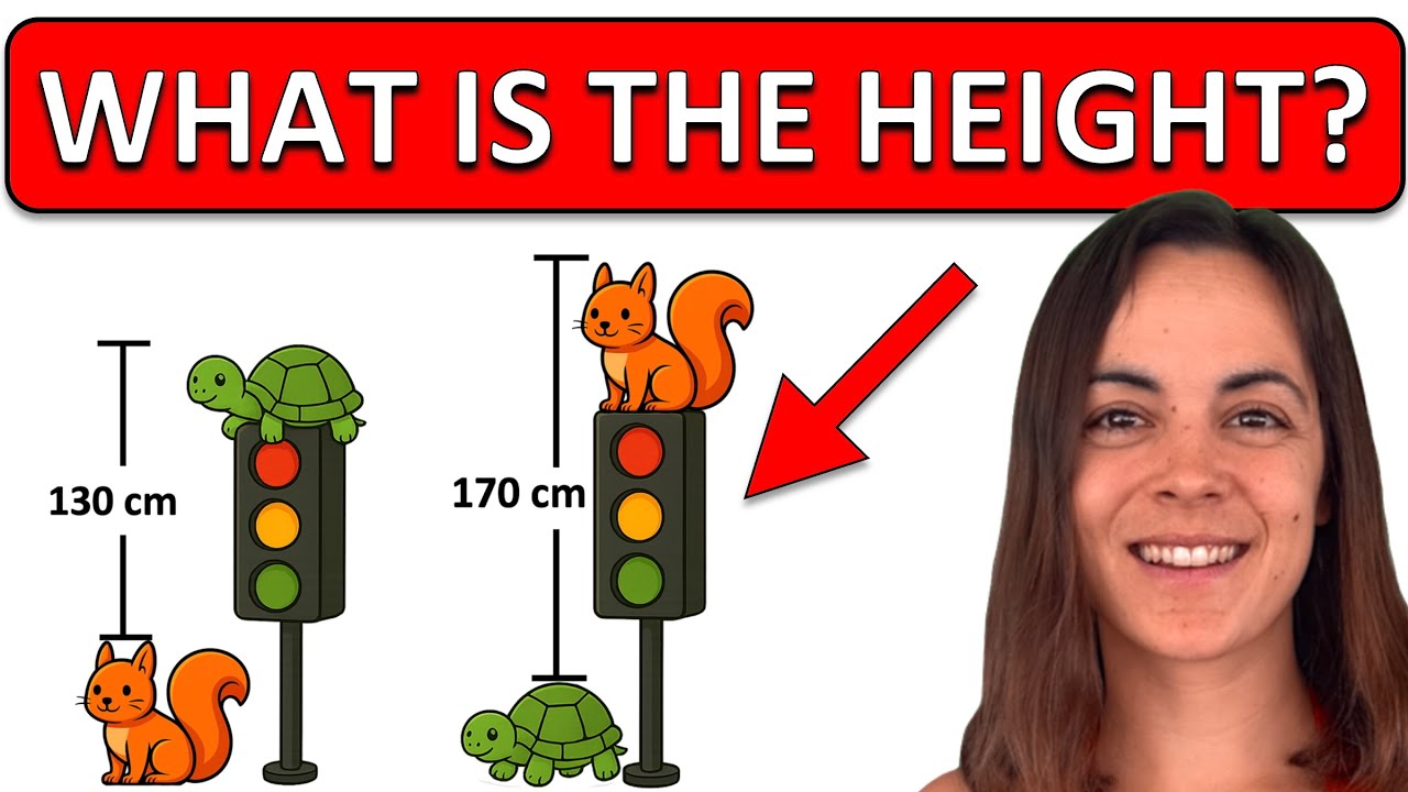 VIRAL LOGIC PUZZLE! 🟢🔴 How Tall Is This Traffic Light?
