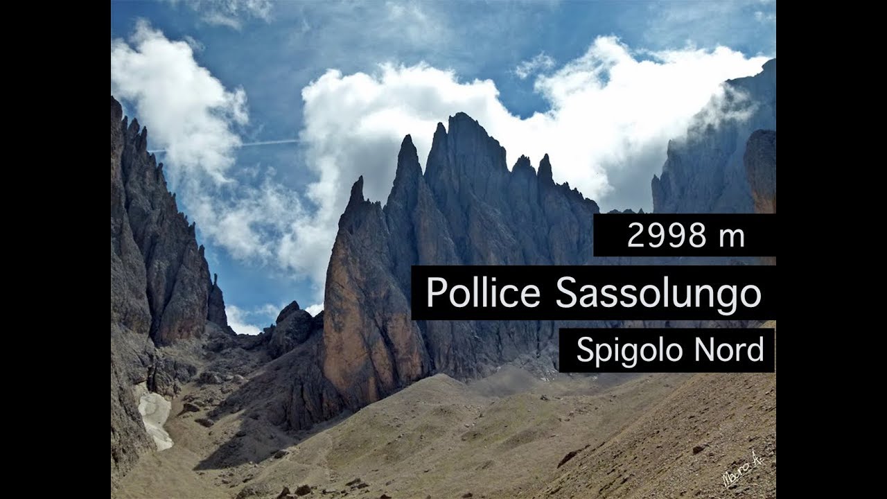 Spigolo N.O Pollice delle 5 Dita Sassolungo 2998m GoPro 2016
