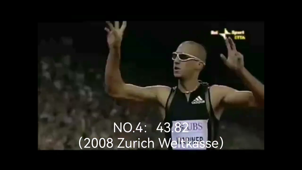 400m top 10 performances of Jeremy•Wariner