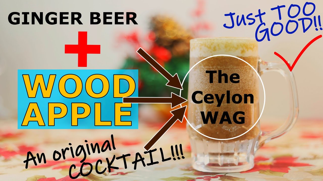 THE ORIGINAL CEYLON Wood Apple Ginger Beer - Refreshing Unique DIY EXOTIC COCKTAIL (Food Coma ASMR)