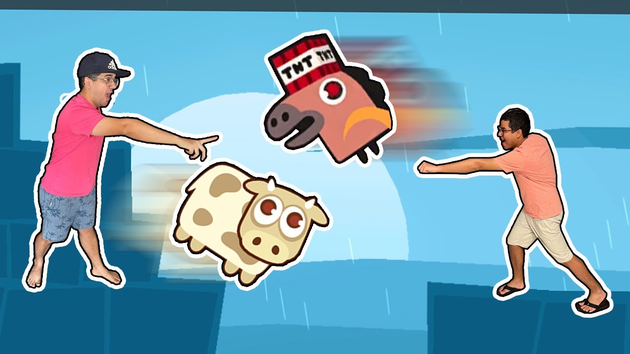 BATALHA ÉPICA DA VACA EXPLOSIVA vs CAVALO EXPLOSIVO! (explodiu tudo?)