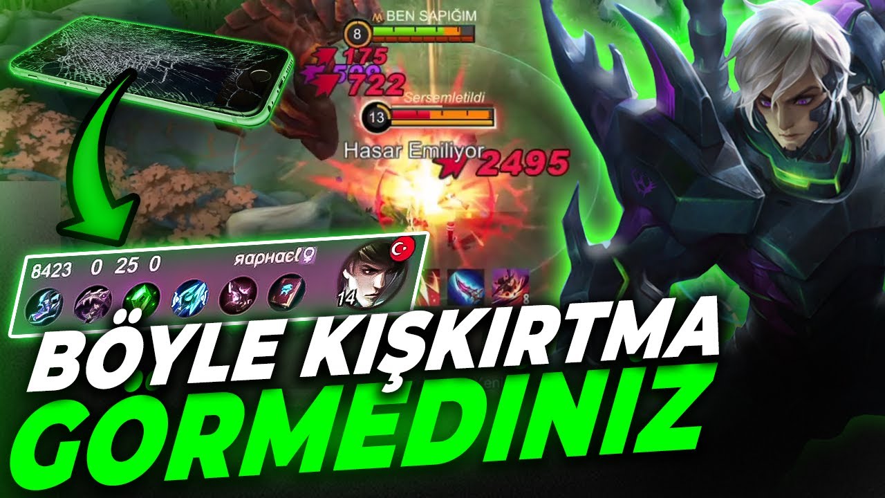 GUSİON SİNİRDEN TELEFONU KIRDI 😂😂 Mobile Legends 2022