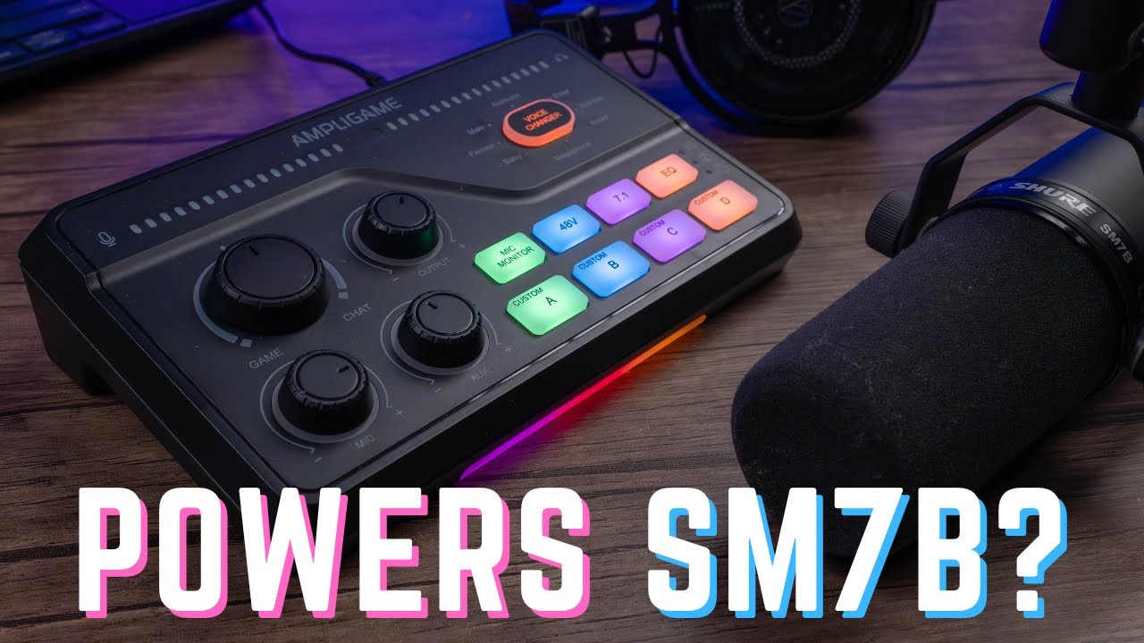 Fifine Ampligame SC8  will Power Your SM7b: LEVEL UP for Gaming, Streaming and Youtube!