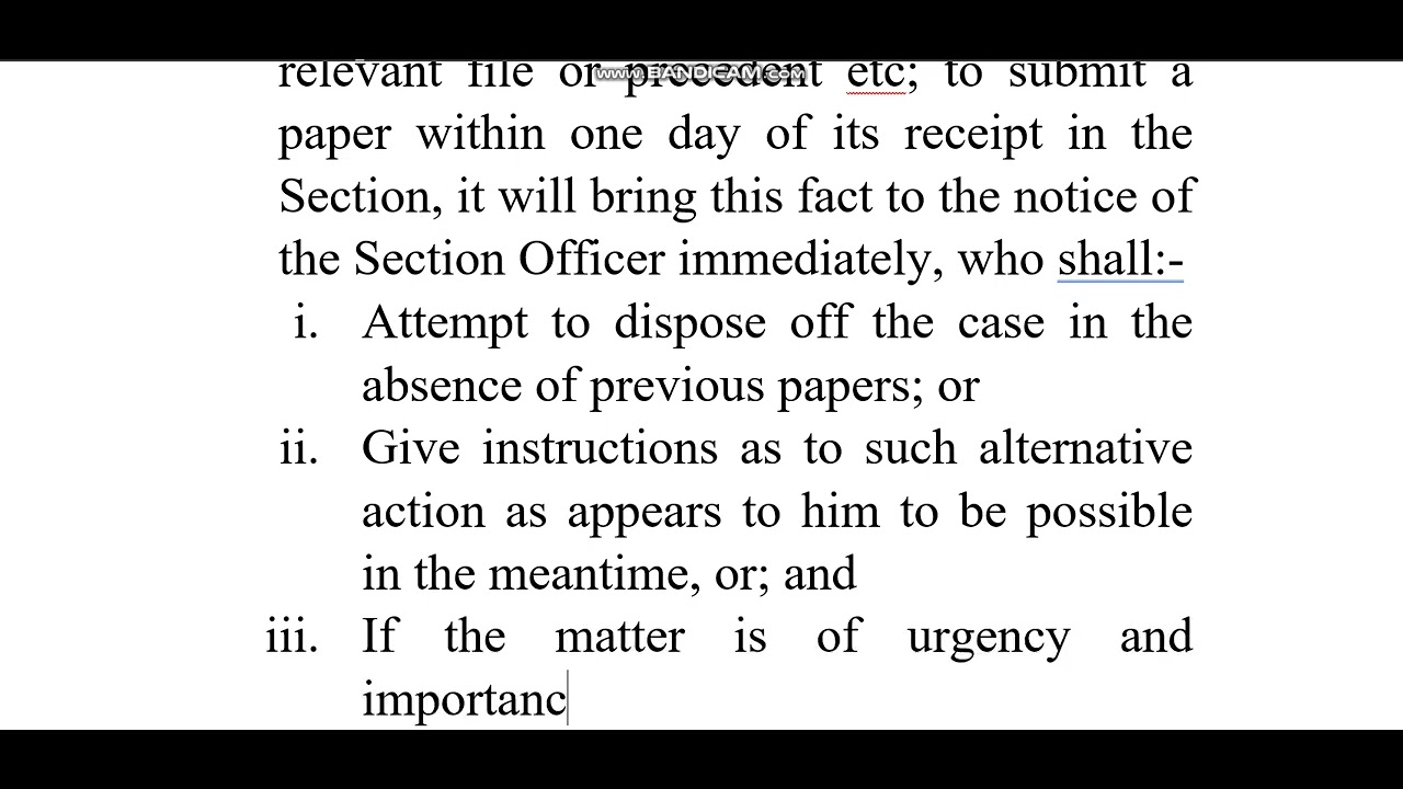 DUTIES OF SECTION OFFICER