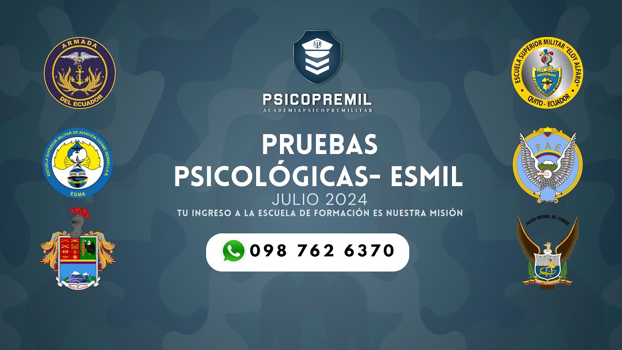 PRUEBAS PSICOLÓGICAS ESMIL JULIO 2024