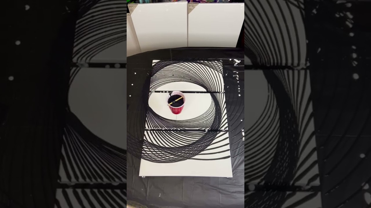 Pendulum Painting! / Satisfying Fluid Art!