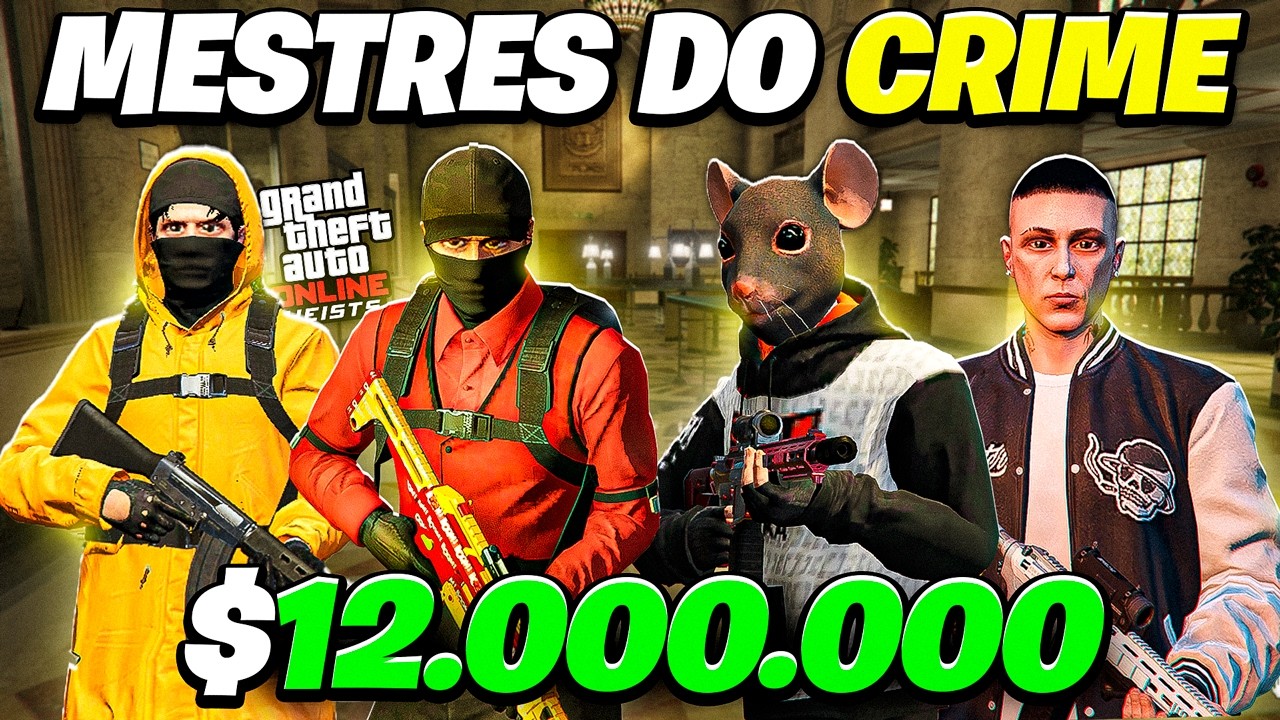 FAZENDO MESTRE DO CRIME NA CONTA NOVATA GTA 5 ONLINE - Parte 2
