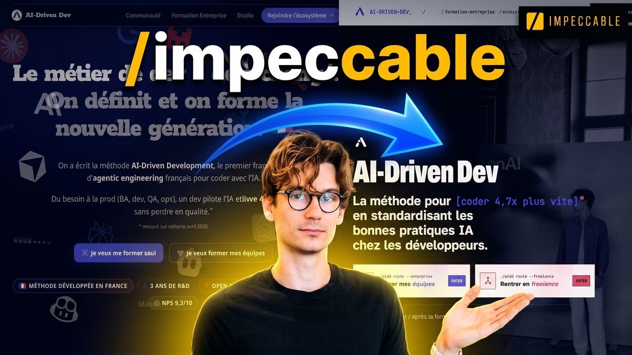 Impeccable : am&eacute;liorer ses interfaces web avec l'IA (tutoriel complet)