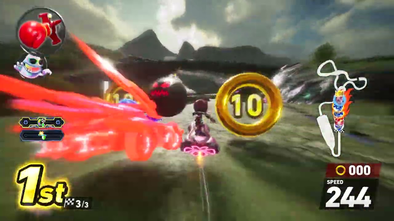 Sonic Racing CrossWorlds - Rusty Rose gameplay in Kronos Island
