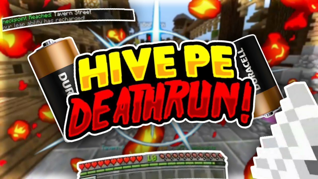 HE'S TOO FAST!!! - Minecraft Pocket / Bedrock Edition HiveMC PE Deathrun Gameplay