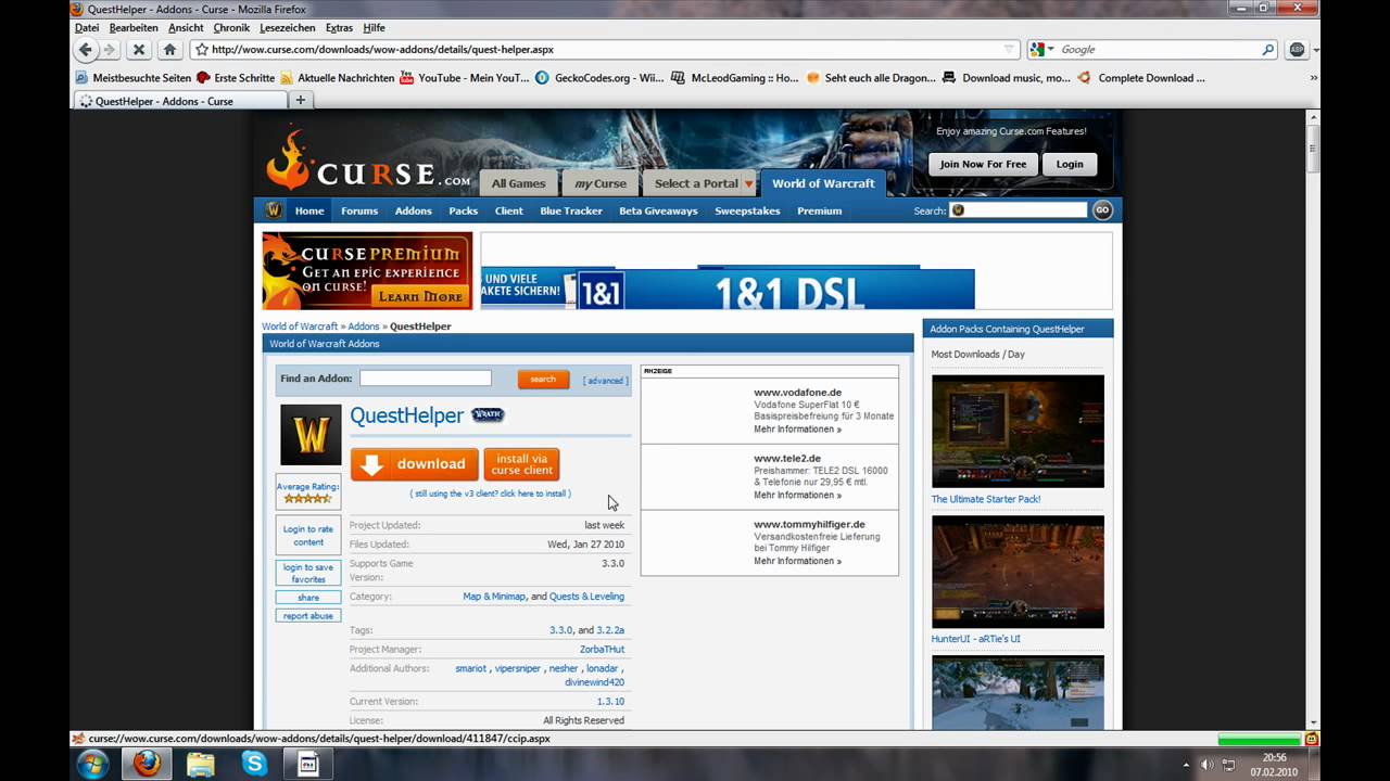 How to get WoW Addon - Questhelper (German/Deutsch)