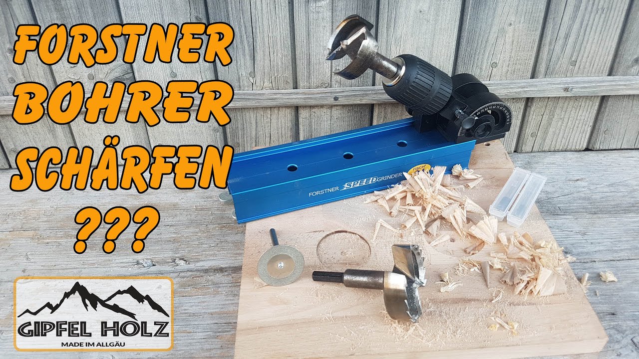 Stumpfer Fostnerbohrer? | Schärfen mit FISCH Speed Grinder | Test