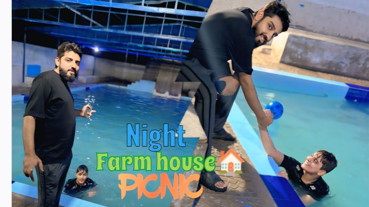 Night outing in Farm House | Enjoy Aaa farm house with family 😍🤩