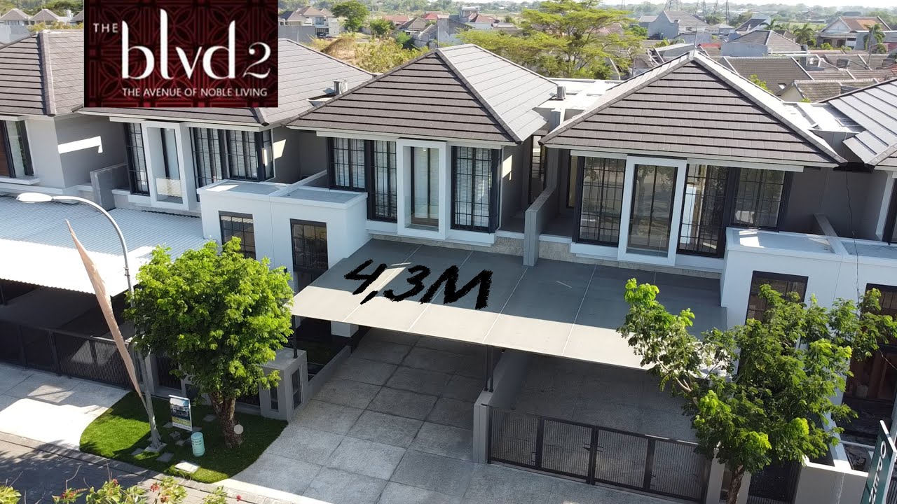 4,3M! Ini Baru Rumah Berkelas! 8x23 Tipe Duke, BLVD2 @Prambanan Residence Surabaya