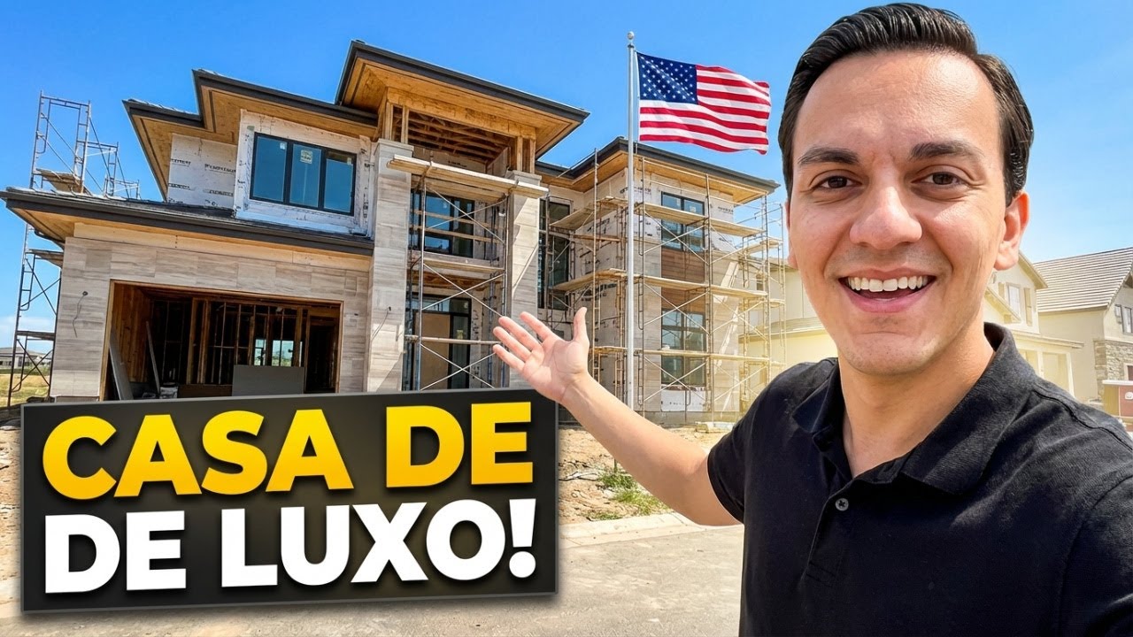 EXCLUSIVO: CASA DE LUXO nos ESTADOS UNIDOS de 10 MILHÕES em Construção! VEJA OS DETALHES