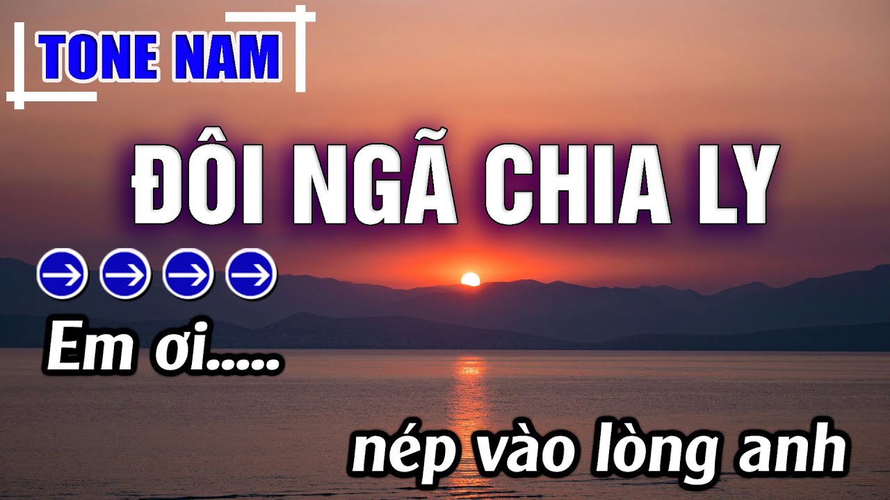 Đôi Ngã Chia Ly Karaoke Tone Nam ( Am ) Beat Hay | Karaoke Đăng Khôi