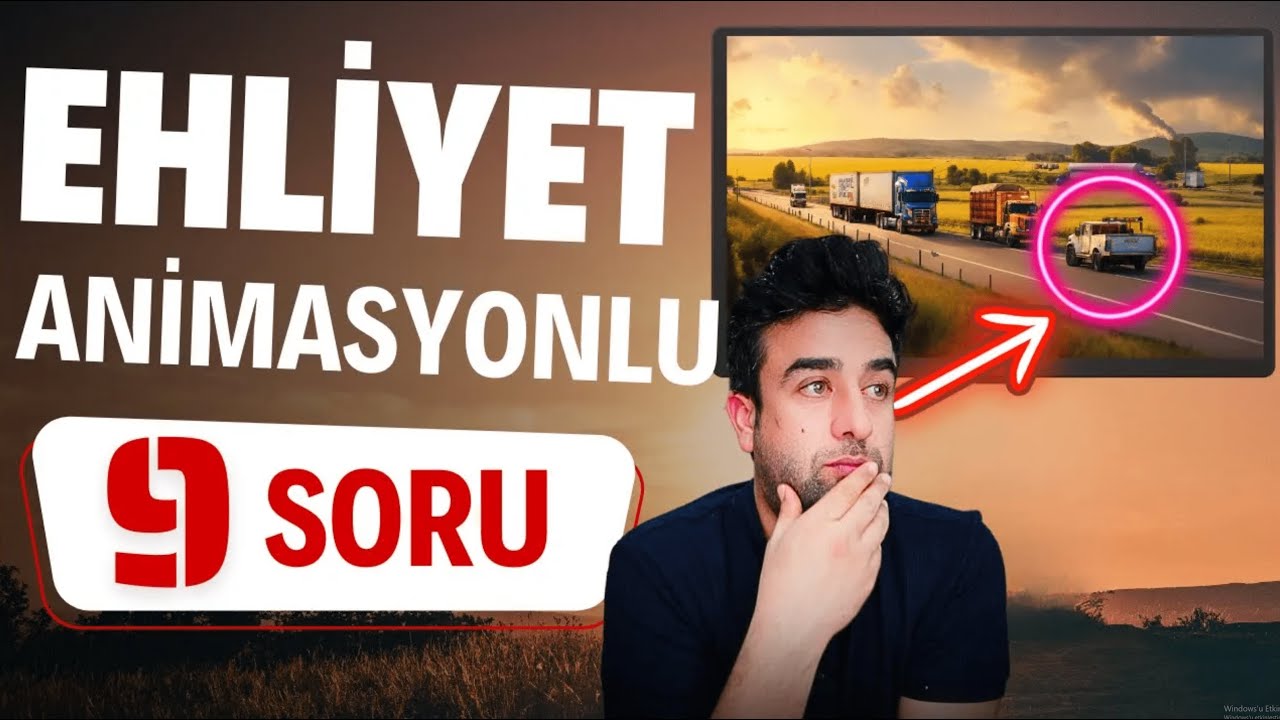 Ehliyet Sınavını Geçmek İçin İzlemeniz Gereken Video! 🎓   Animasyonlu Soru Çözümü