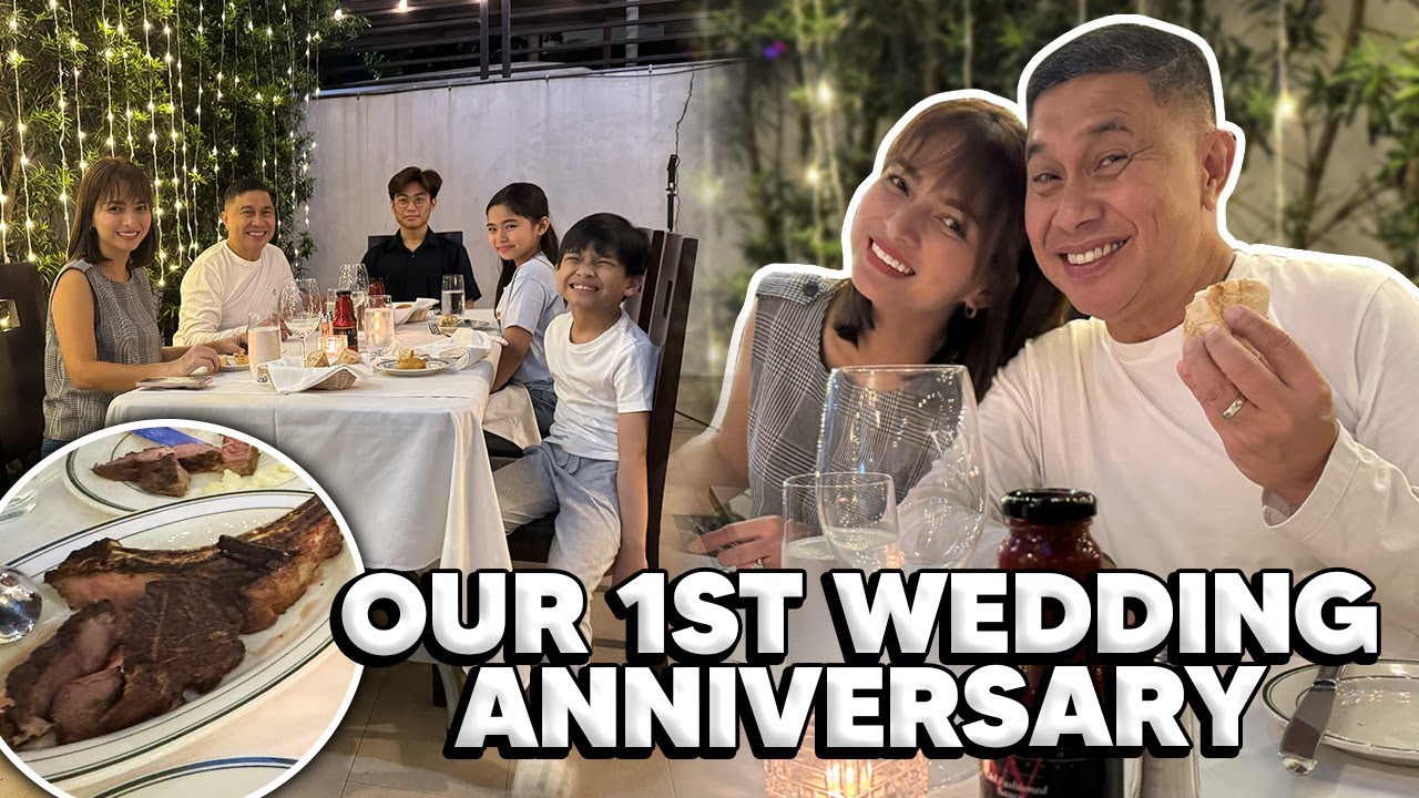 OUR 1ST WEDDING ANNIVERSARY! (STEAK NIGHT SA BAHAY!) | Jose Manalo