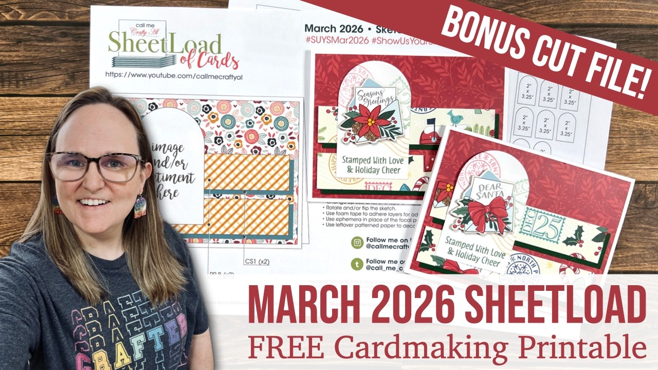 FREE Cardmaking Printable! March 2026 SheetLoad of Cards  #suysmar2026