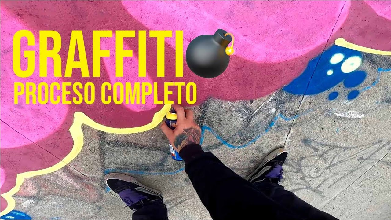 ¿Cómo hacer GRAFFITI B0MB paso a paso? trazo - relleno - degradado - corte/linea - back - powerline