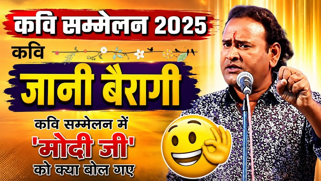 मोदी जी को क्या बोल गए..| Kavi Joni Bairagi | कवि जॉनी बैरागी |कवि सम्मेलन 2025| जनता लौट पोट हो गई😂