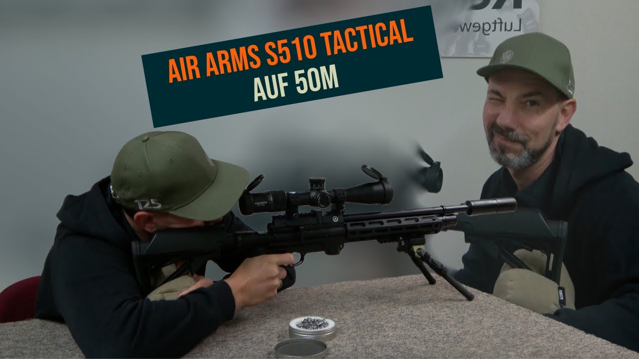 Air Arms S510 Tactical auf dem 50m Schießstand