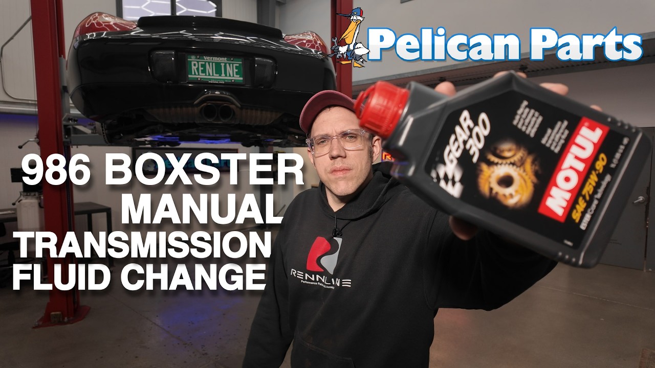 Замена трансмиссионной жидкости в Porsche Boxster S с механической коробкой передач