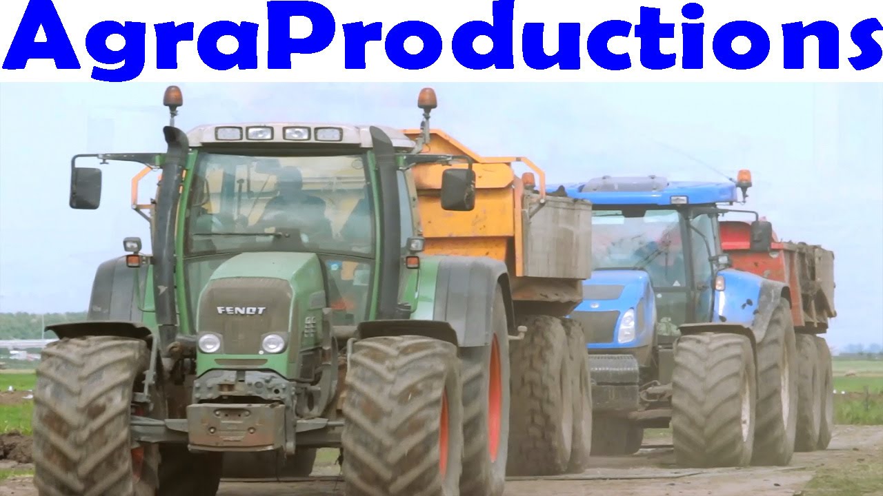 New Holland + Fendt tractors & Cat + Doosan - grondverzet -