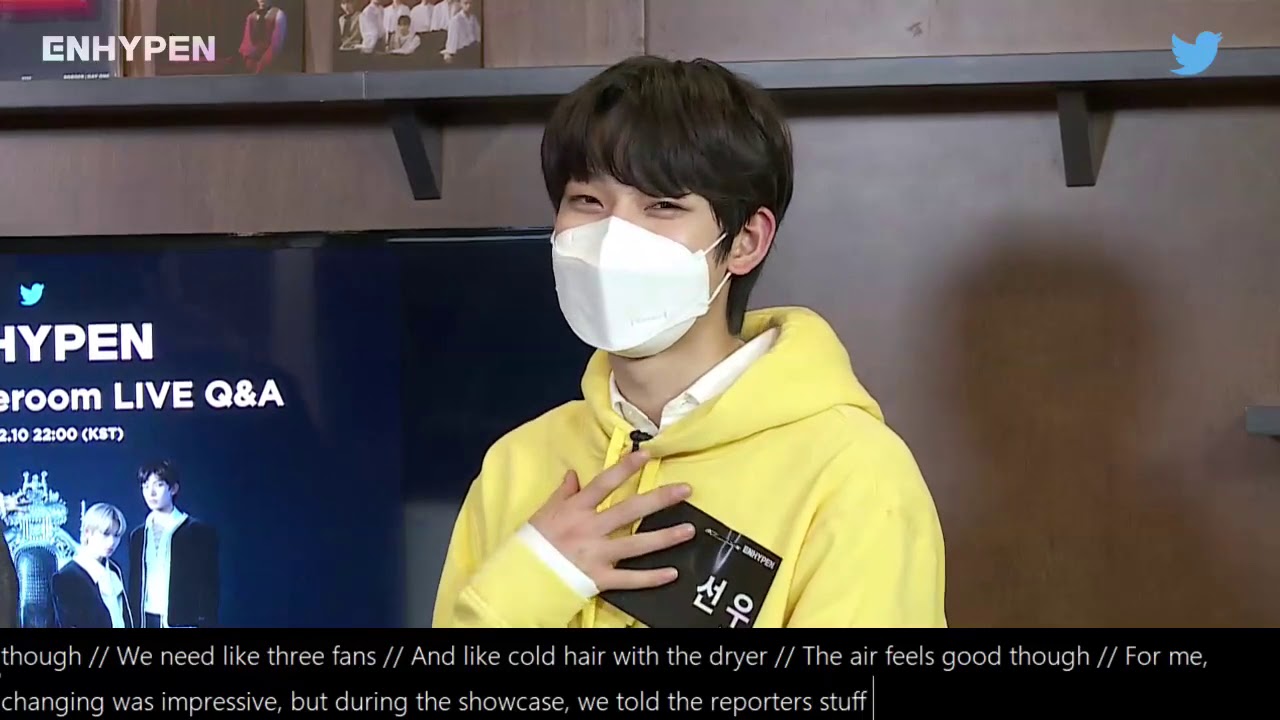 [TwitterKorea's ENHYPEN #TwitterBlueroom LIVE Q&A