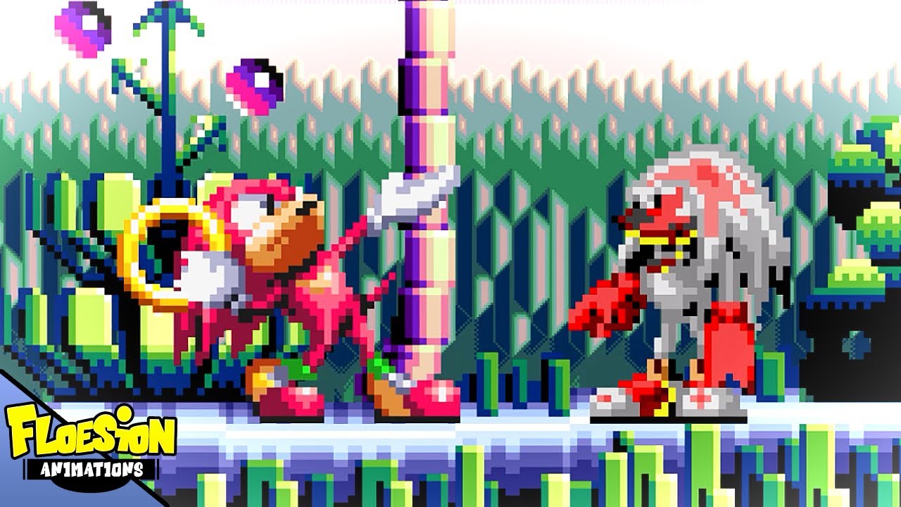 Knuckles Meets Wechnia - Sprite Animation
