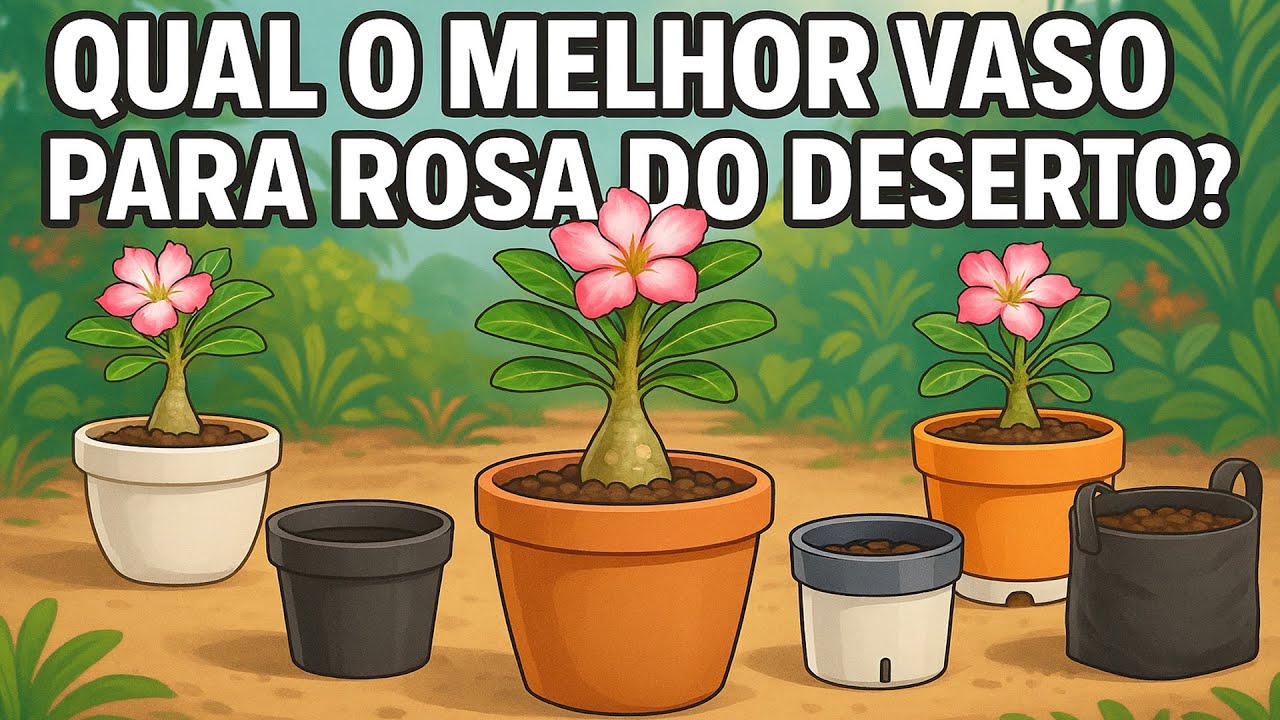 Qual o Melhor Vaso para Rosa do Deserto? Veja 5 Opções com Dicas e Links para Compra