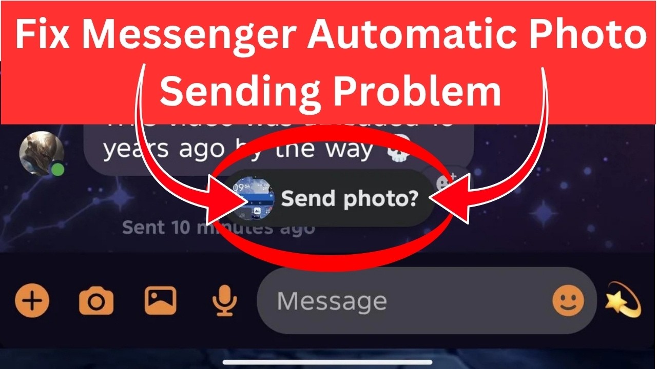 Как исправить автоматическую отправку фото в Facebook Messenger
