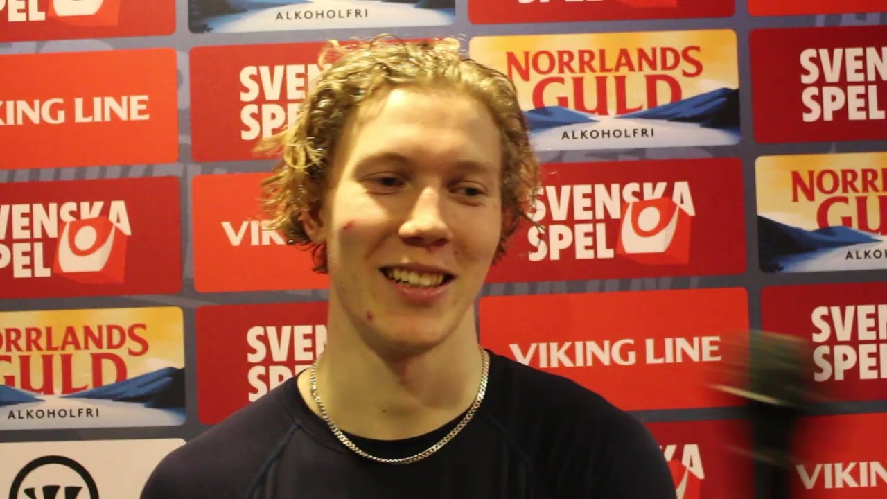 260118 Intervju med Adam Hesselvall, SSK, efter vinsten mot Oskarshamn