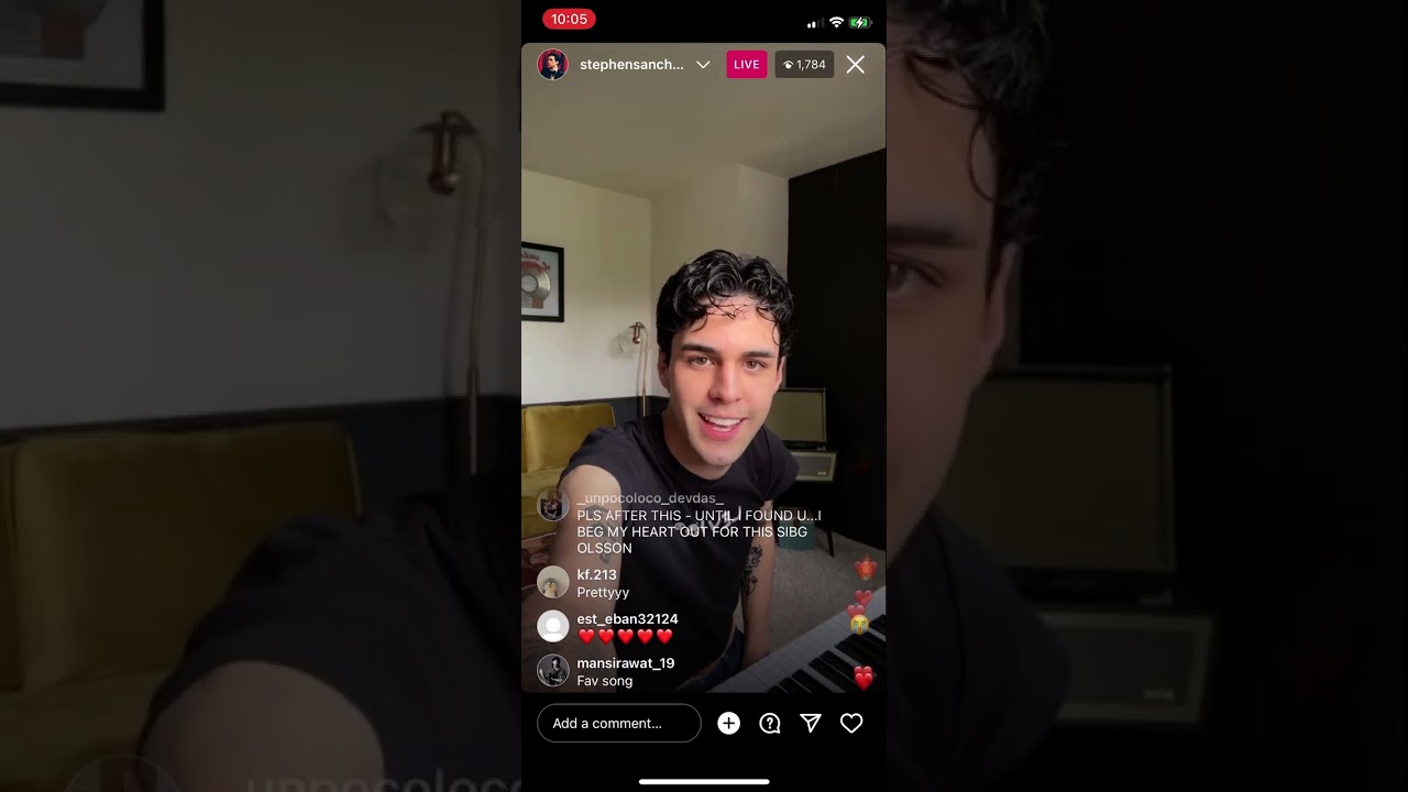 Stephen Sanchez IG live /April.03.2023