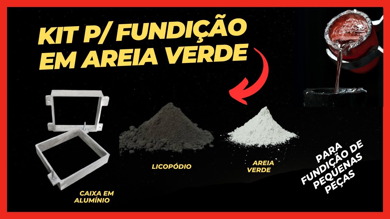 Kit para fundição em areia ** para pequenas peças** PASSO A PASSO