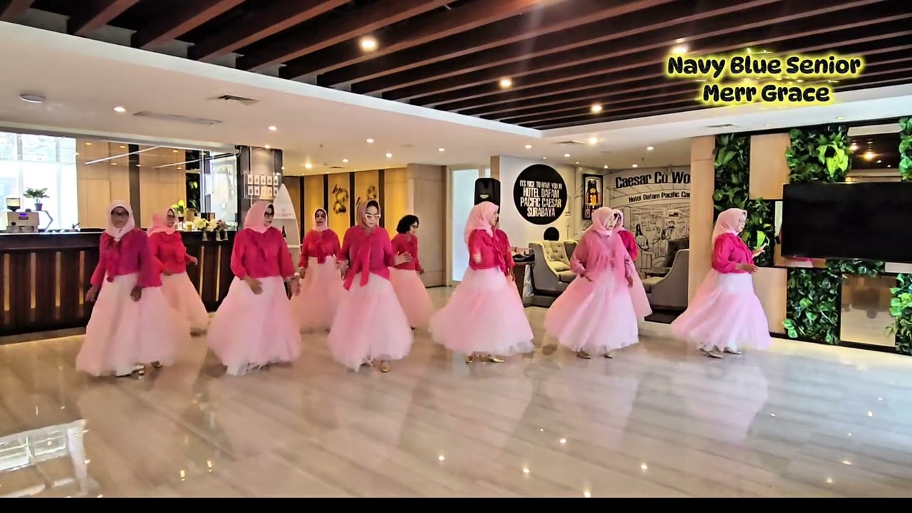 FOR MY HEART LINE DANCE Koreo Vee Trias ,Roosamekto Mamek dkk Demo Navy Blue Senior Merr Grace