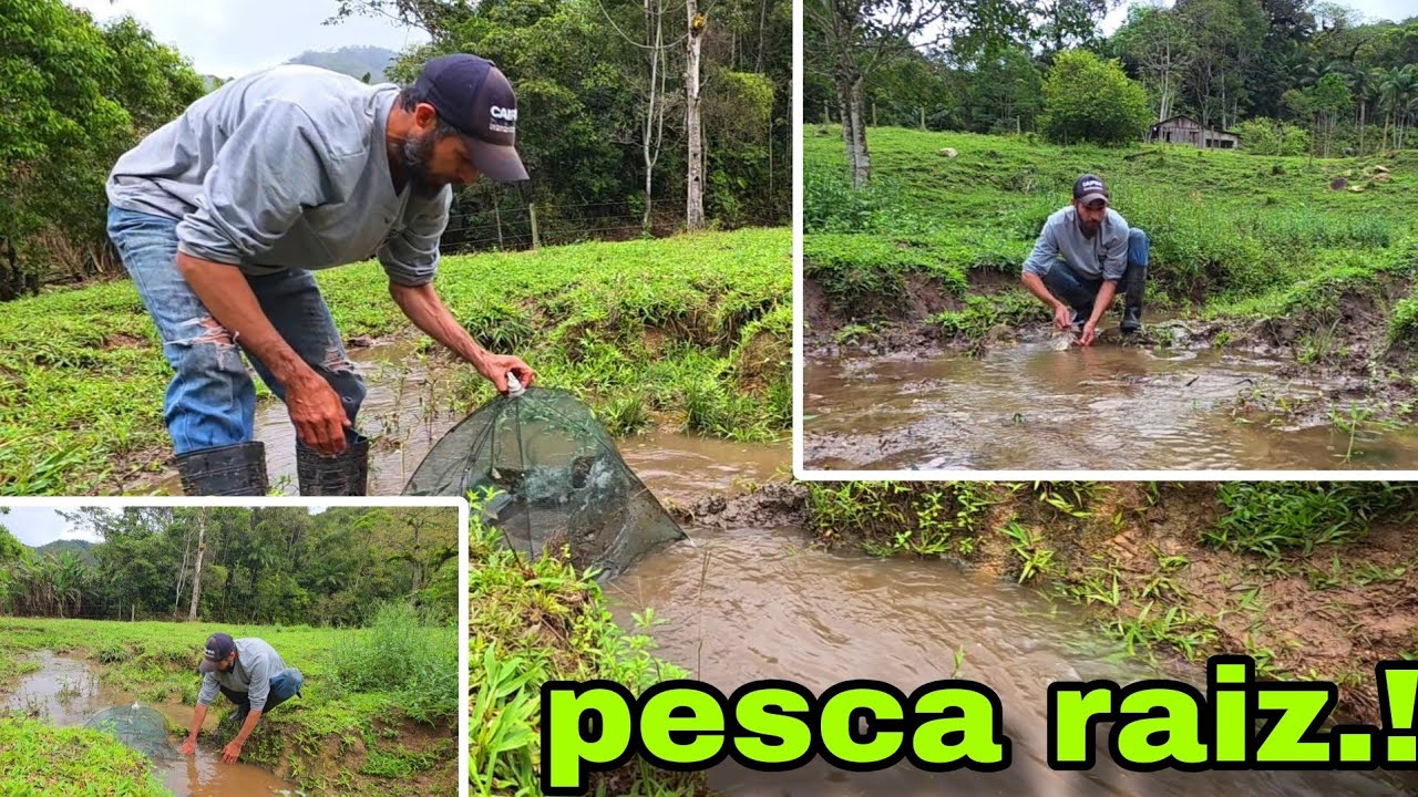 PEGUEI MUITO PEIXE DEPOIS DA CHUVA !!! Como era na inf&acirc;ncia.!