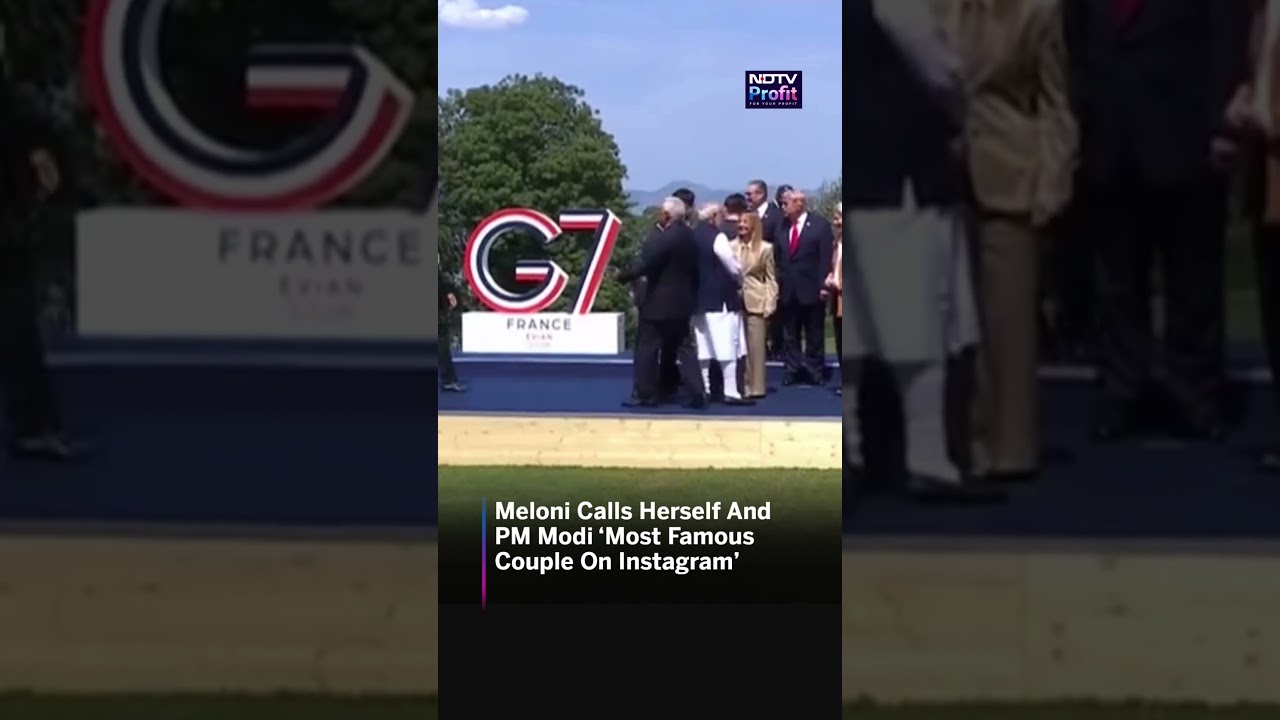 Мелони шутит с премьер-министром Моди на саммите G7: &laquo;Самая популярная пара в Instagram&raquo; | #shorts