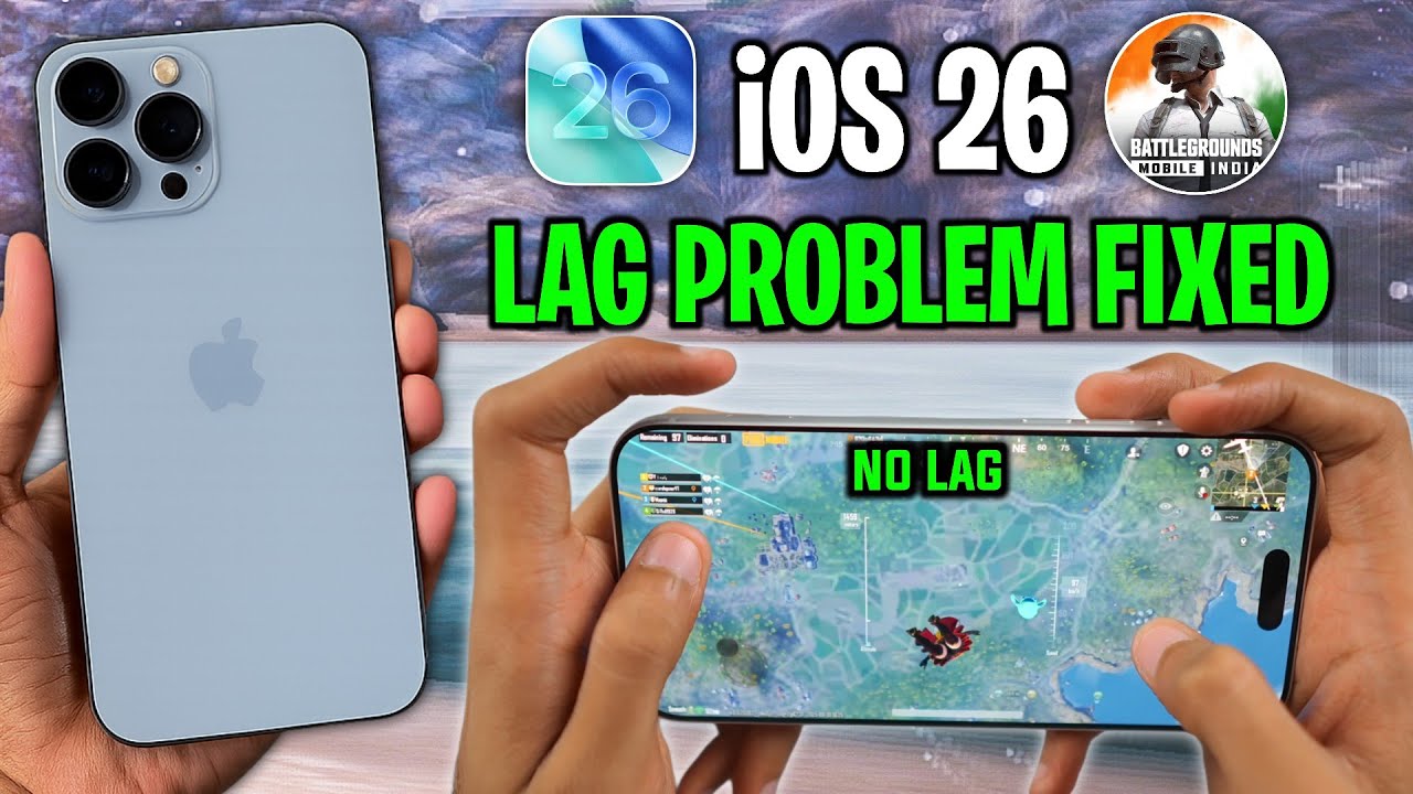 iOS 26 Lag Fixed | iOS 26 Bgmi Fps Drop Problem Solved | iOS 26.0.1 Update All Bugs Fixed 