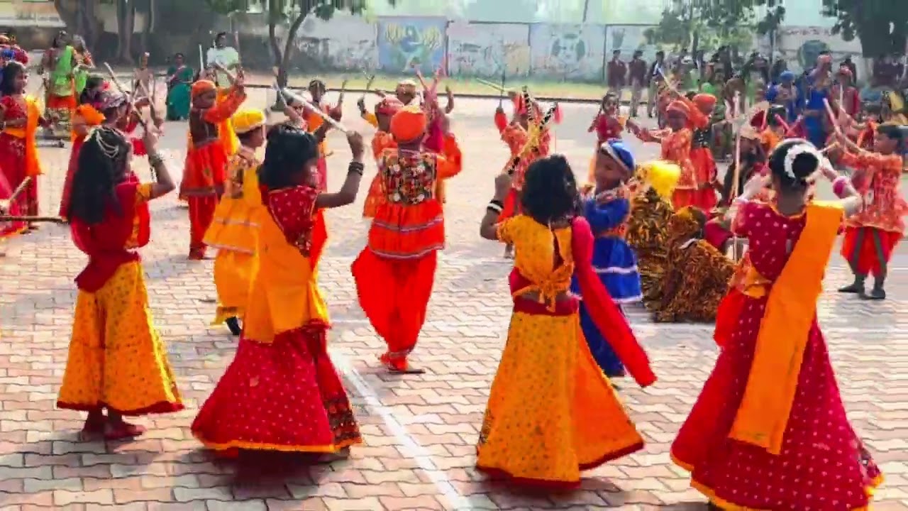 Garba Dandiya school festival dance