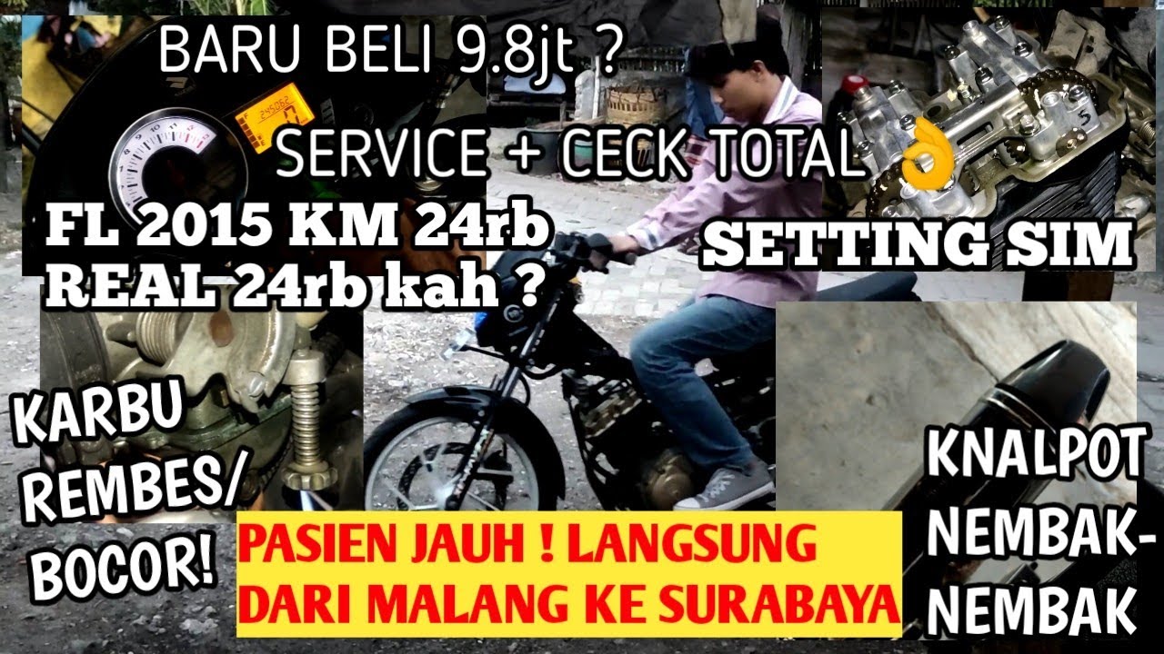 Service Satria Fu Orang PADANG (Sumatera-Barat). Tahu sini Dari Youtube & Nekad jauh-jauh Ke bengkel