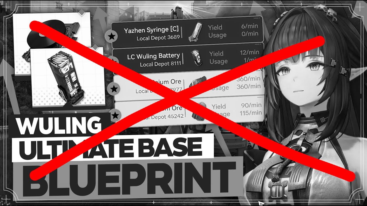 Max Profit Blueprints for Wuling - Mega Base Blueprint Asia/NA/EU【Arknights: Endfield】