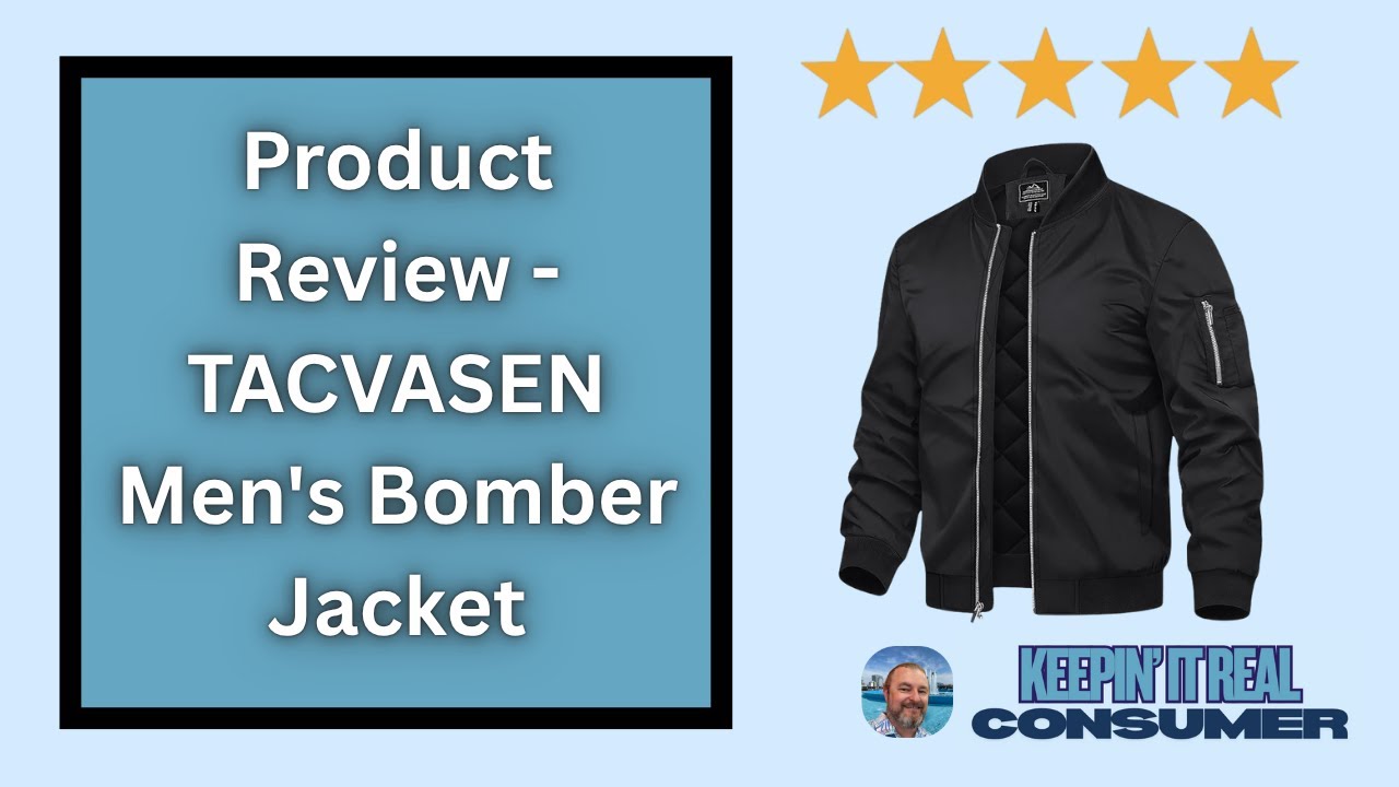 TACVASEN Men’s Bomber Jacket Review | Warm, Water-Resistant & Stylish Winter Coat