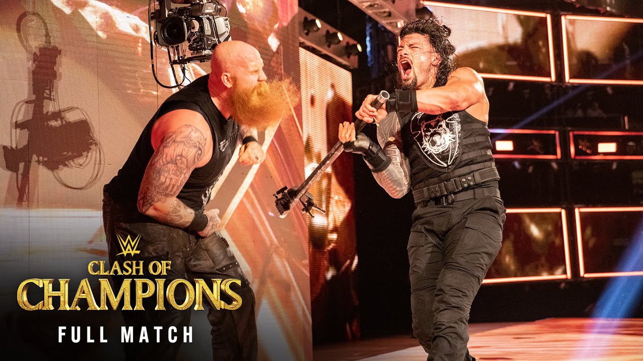 ПОЛНЫЙ МАТЧ: Роман Рейнс против Эрика Роуэна — Матч без дисквалификаций: WWE Clash of Champions 2019