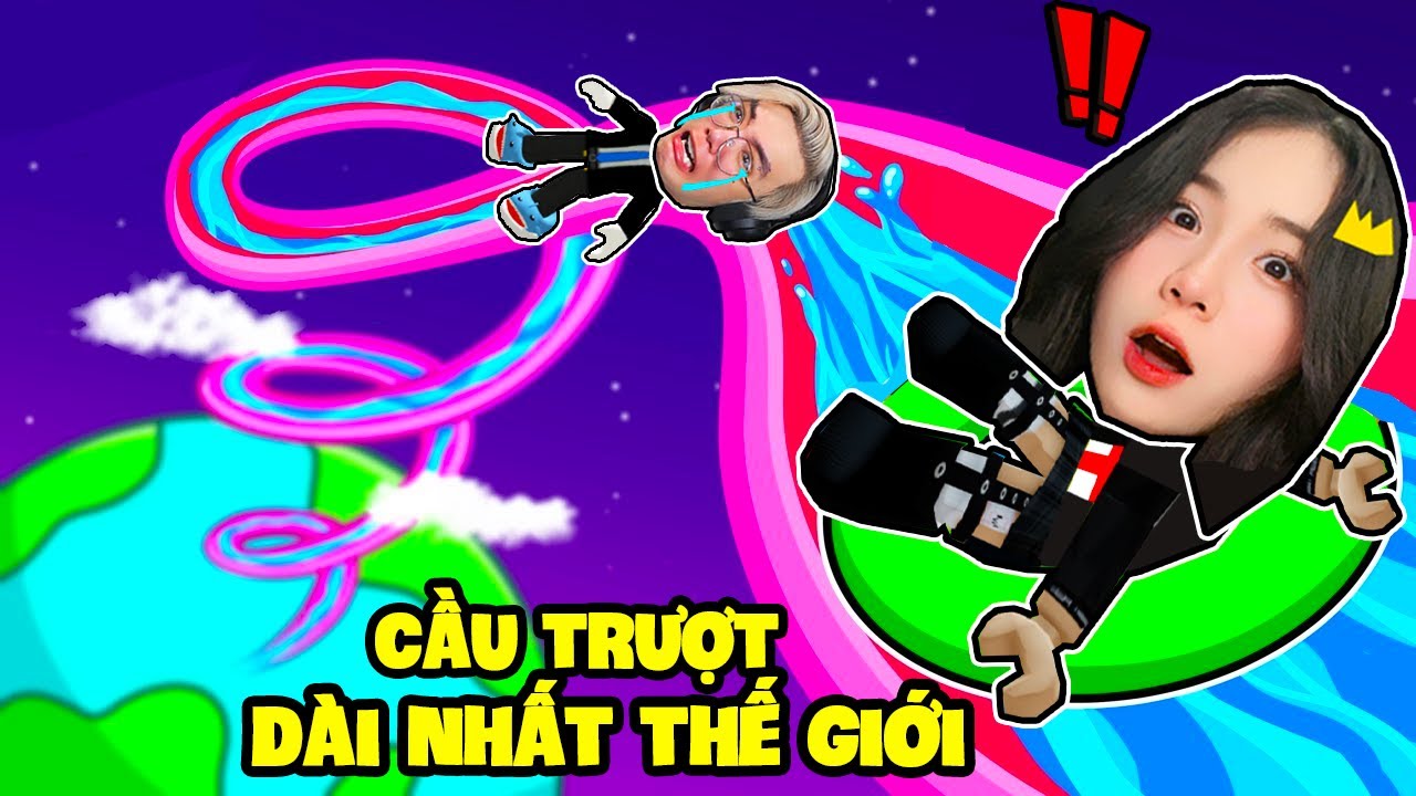 SAMMY VÀ PHONG CẬN CHƠI CẦU TRƯỢT DÀI NHẤT THẾ GIỚI TRONG ROBLOX