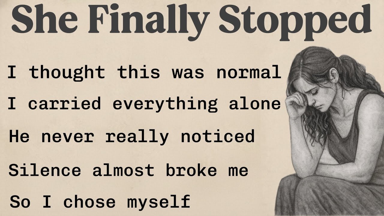 She Finally Stopped