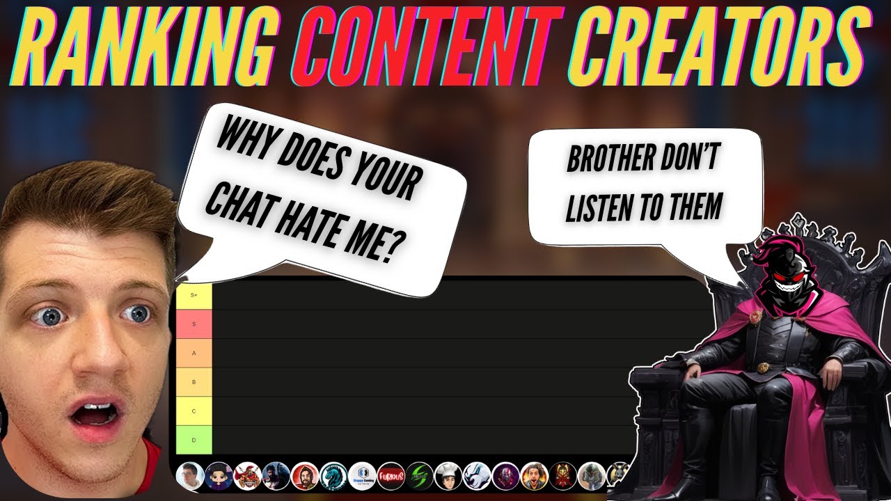 Ranking RoK Content Creators 🔥&ndash; The Ultimate Tier List [ Rise Of Kingdoms ]