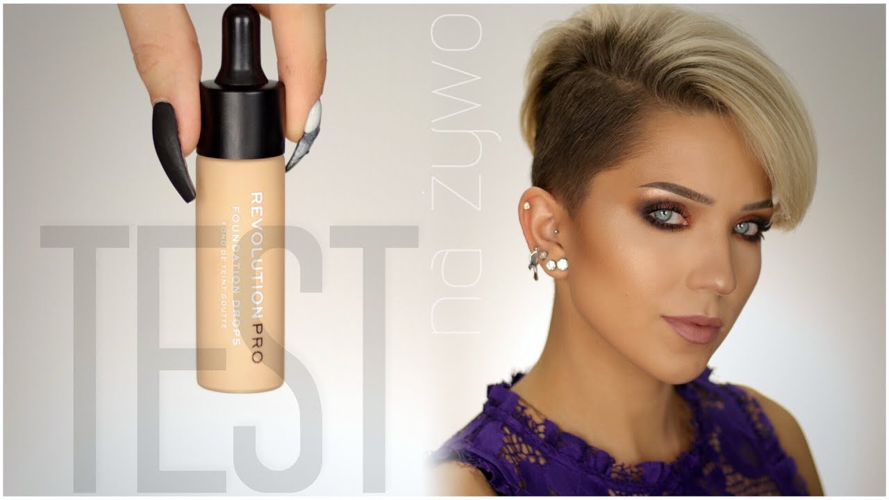🤔TEST NA ŻYWO: REVOLUTION PRO FOUNDATION DROPS + paleta Vanessy INSTAGLAM | kitulec