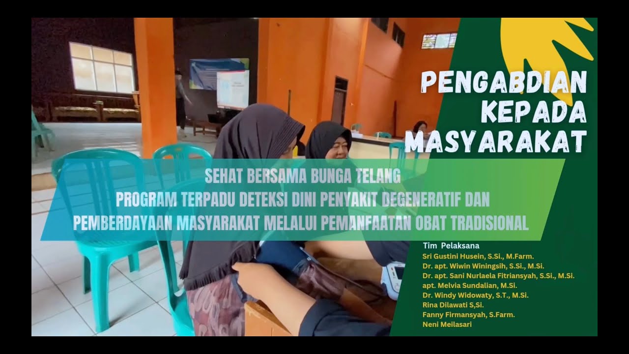 PROGRAM TERPADU DETEKSI DINI PENYAKIT DAN PEMBERDAYAAN MASYARAKAT | [PENGMAS] STFI Bandung
