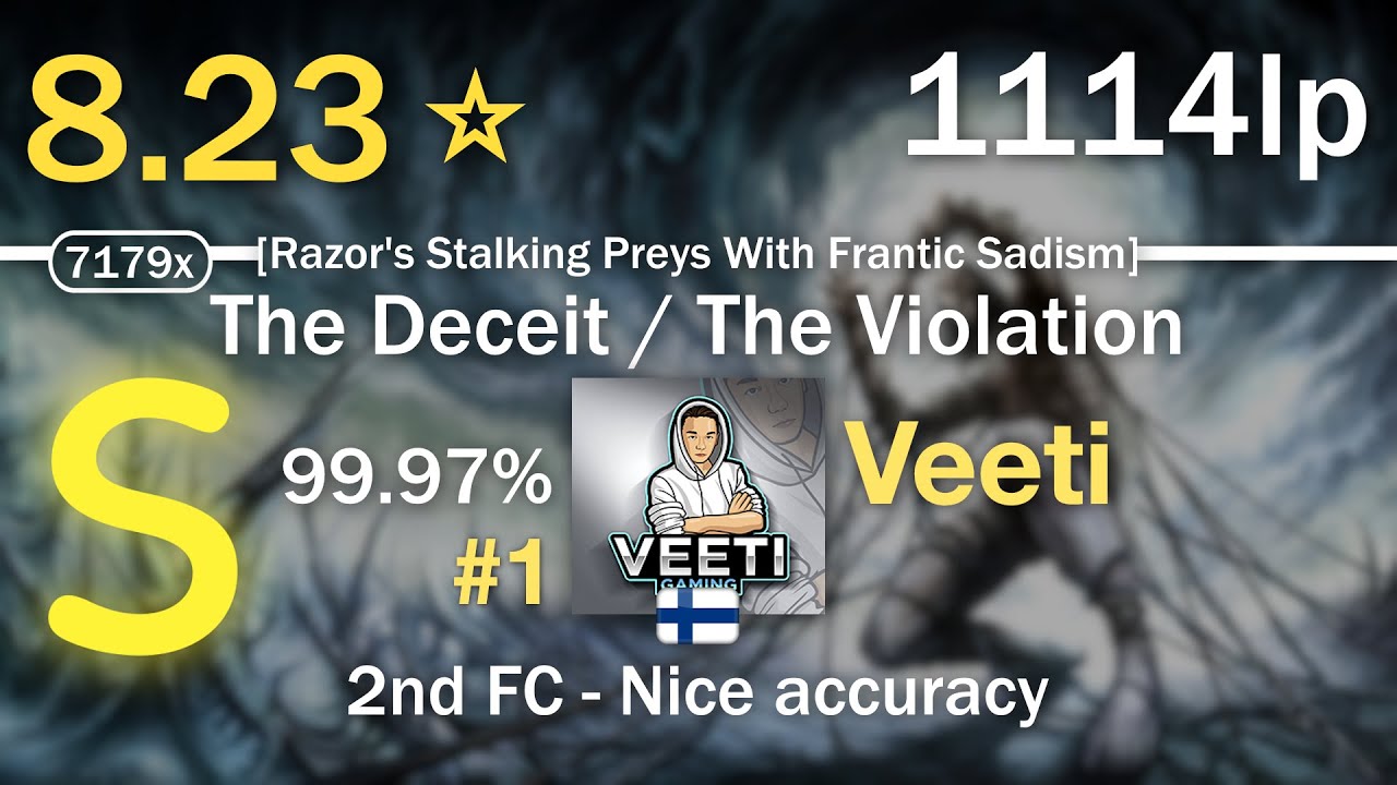💝🔴8.23⭐ Veeti | Fleshgod Apocalypse  - The Deceit / The Violation [Razor's] #1 1114lp 99.97% FC